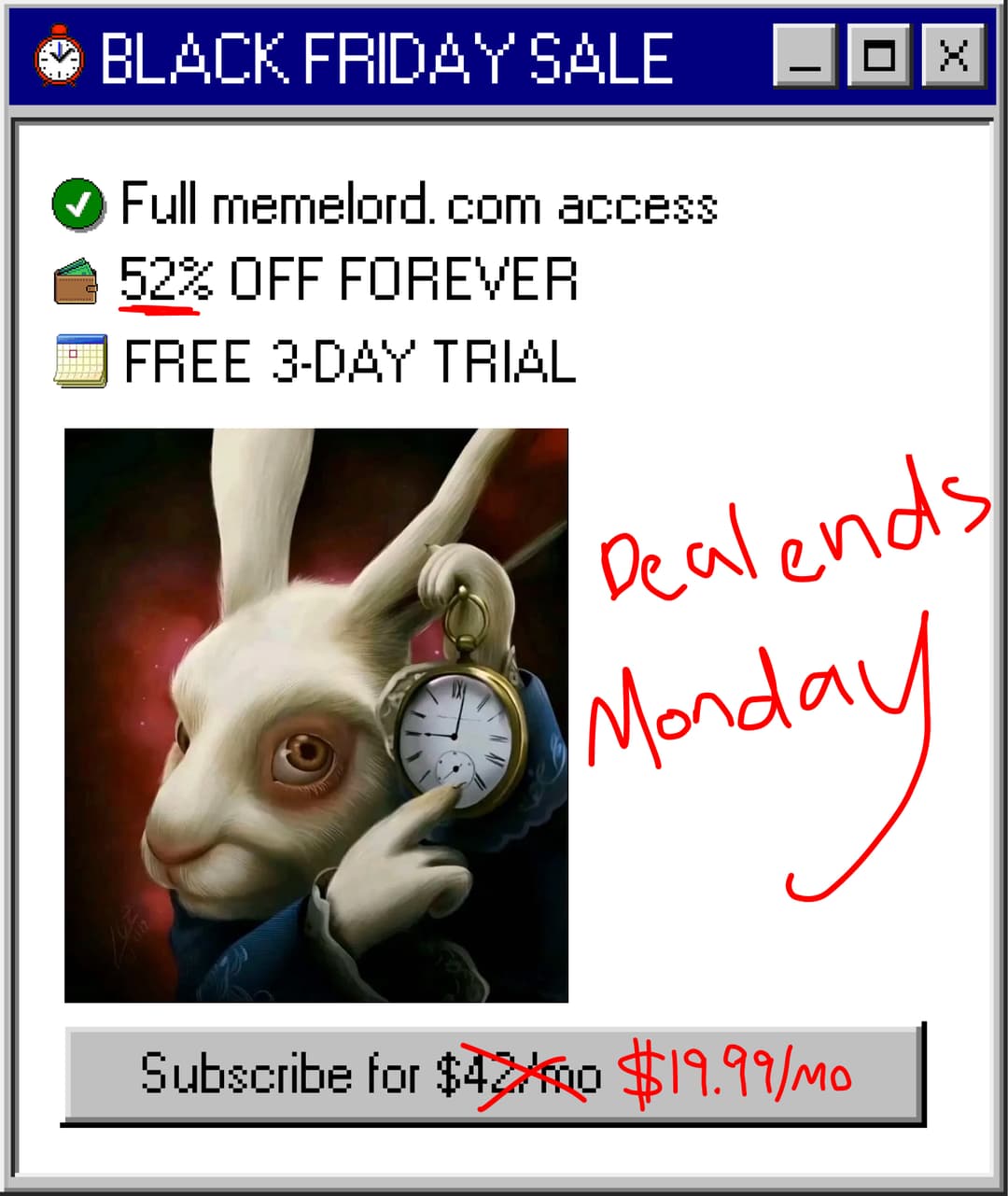 Black Friday deal window