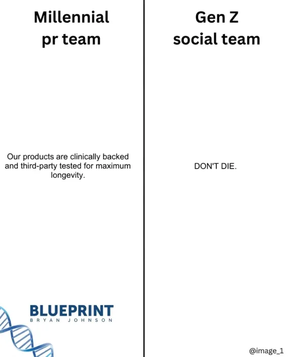 Brand meme ad example from the Jester Ads frame