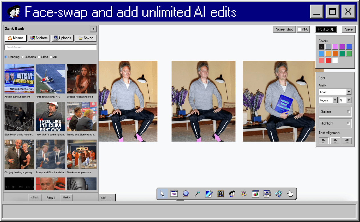 Editor window mock