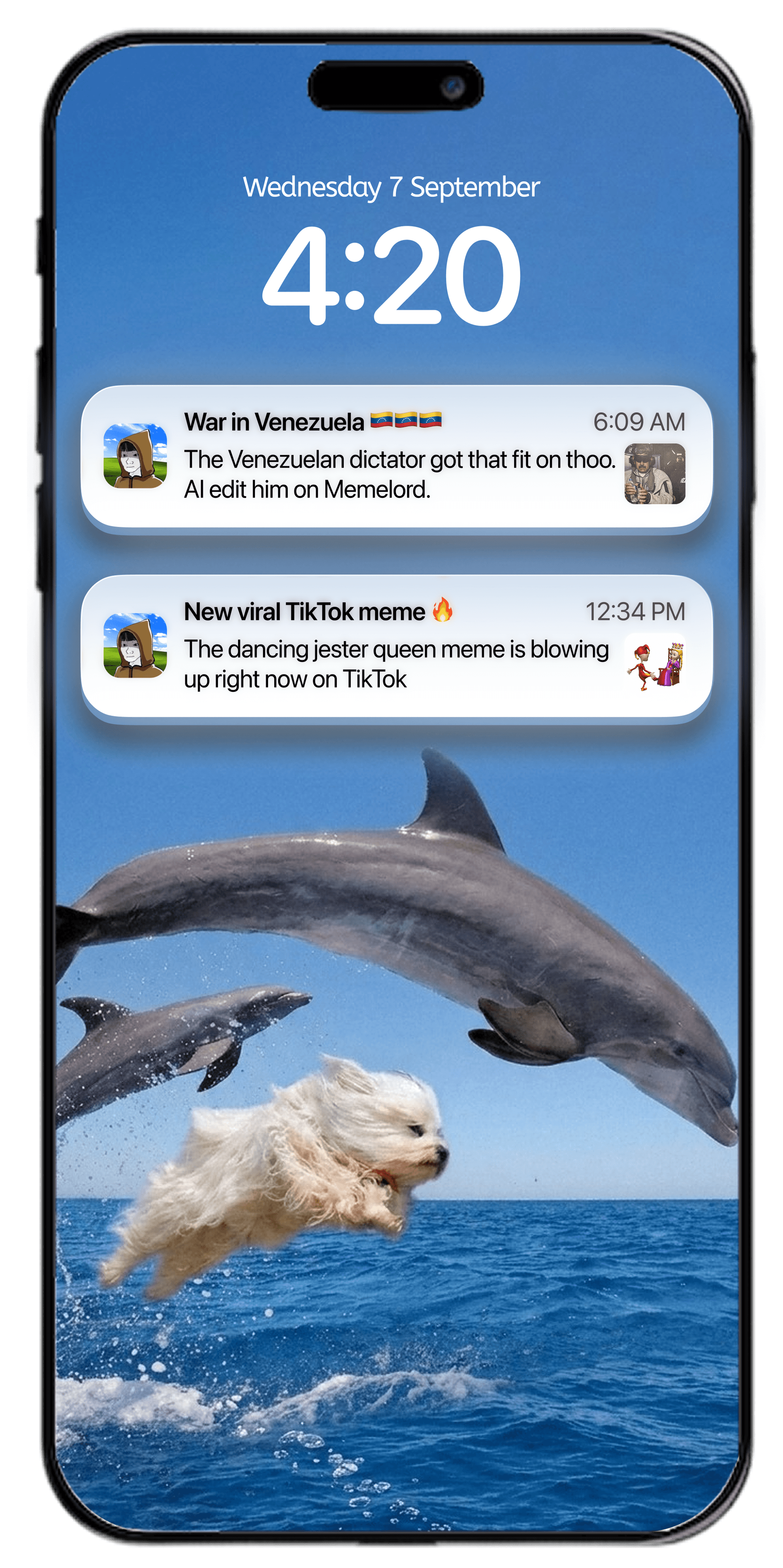 Trending meme alerts on your phone