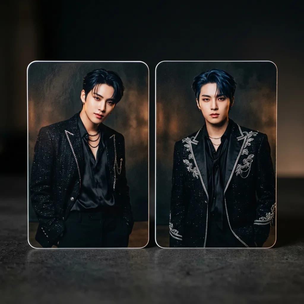 Duo restyled as a comeback concept photocard pair
