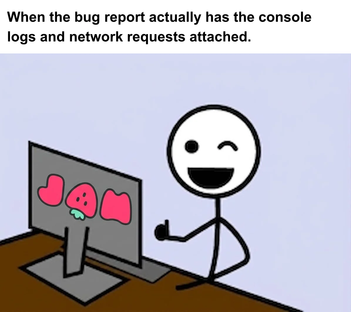 Example meme ad where a logo becomes the punchline of a simple internet joke