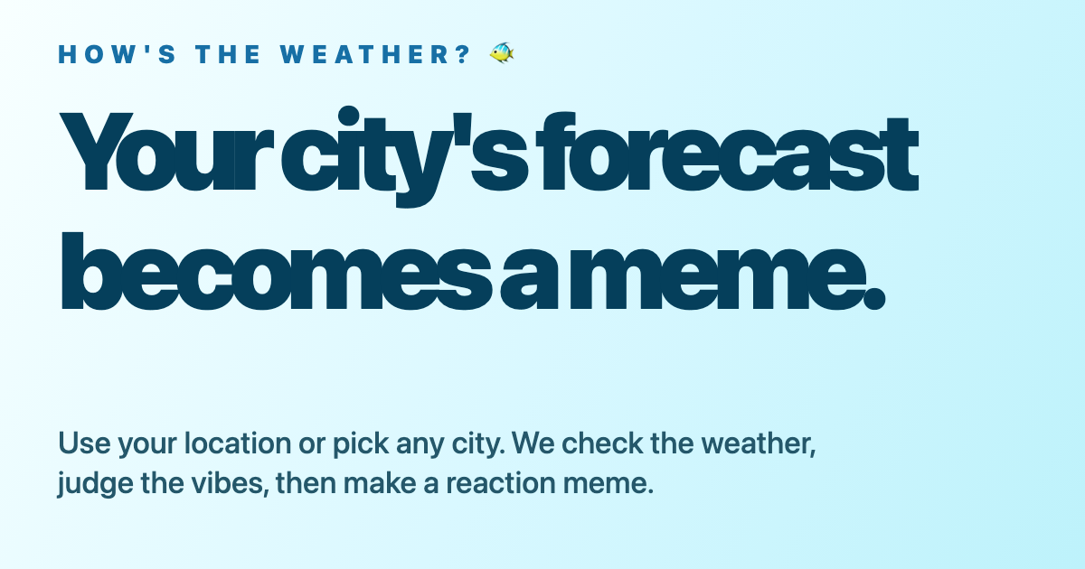 Weather Meme