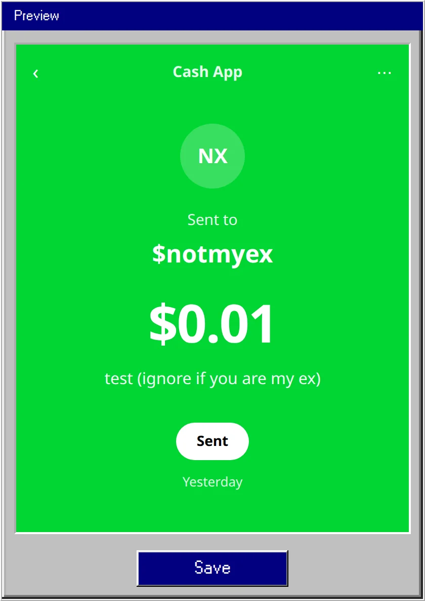 Fake Cash App Notification Generator example 3