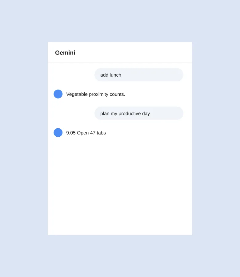 Fake Gemini Conversation Generator example 3