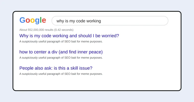 Fake Google Search Generator example 1