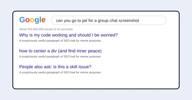 Fake Google Search Generator example 2