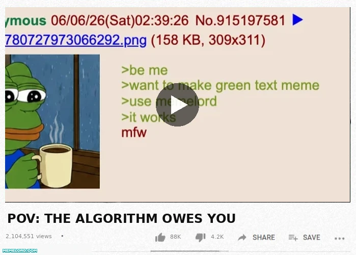 YouTube title meme example